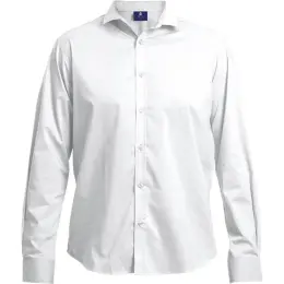 Mens Slim Fit Lounge Long Sleeve White